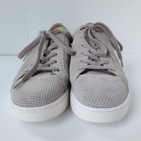 SOFFT Somers Sneakers 10 Beige Perforated Leather Shimmer Lace up - Picture 3 of 10
